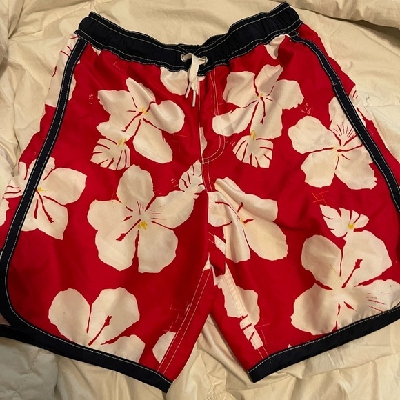 Hanna Andersson Floral Swim Trunks Size 140 (US10)